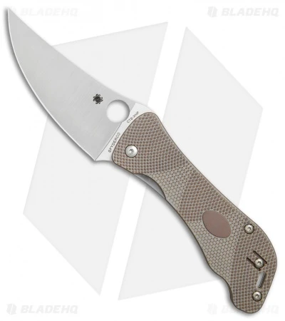 Spyderco Hundred Pacer Liner Lock Knife Brown/Tan G-10 (4" Satin) C225GP 3 Spyderco Hundred Pacer Liner Lock Knife Brown/Tan G-10 (4" Satin) C225GP