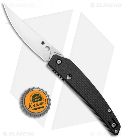 Spyderco Ikuchi Compression Lock Knife Carbon Fiber (3.26" Satin) 6 Spyderco Ikuchi Compression Lock Knife Carbon Fiber (3.26" Satin) - Image 4