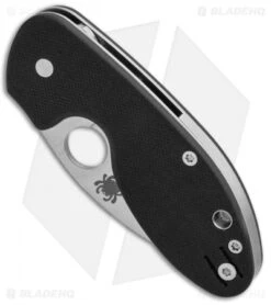 Spyderco Insistent Liner Lock Knife Black G-10 (2.48" Satin) C246GP -Spyderco Sales Spyderco Insistent LL Black G 10 Satin C246GP BHQ 97439 jr spine