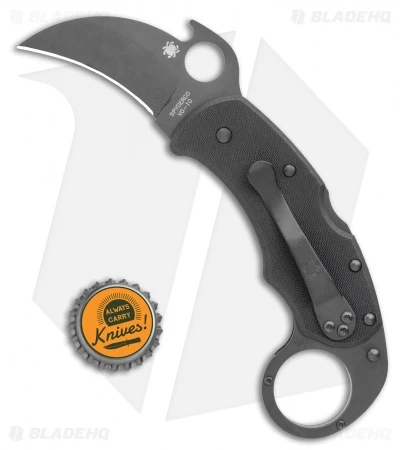 Spyderco Karahawk Folding Knife W/ Emerson Opener (2.36" Black) C170GBBKP 6 Spyderco Karahawk Folding Knife W/ Emerson Opener (2.36" Black) C170GBBKP - Image 4