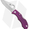 Spyderco Ladybug 3 Knife Purple FRN (1.94" Satin) LPRP3 -Spyderco Sales Spyderco Ladybug 3 Purple FRN LPRP3 BHQ 4195 jr