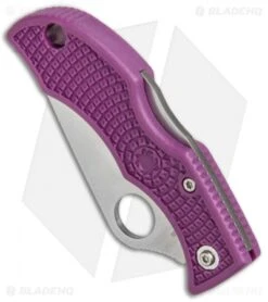 Spyderco Ladybug 3 Knife Purple FRN (1.94" Satin) LPRP3 -Spyderco Sales Spyderco Ladybug 3 Purple FRN LPRP3 BHQ 4195 jr spine