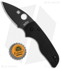 Spyderco Lil' Native Compression Lock Knife Black G-10 (2.5" Black) C230GPBBK -Spyderco Sales Spyderco Lil Native Compression Lock Black G 10 Black C230GPBBK BHQ 81520 jr bottlecap