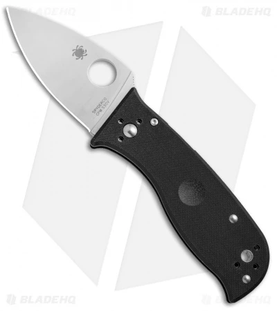 Spyderco Lil' Temperance 3 Compression Lock Knife Black G10 (2.9" Satin) C69GP3 3 Spyderco Lil' Temperance 3 Compression Lock Knife Black G10 (2.9" Satin) C69GP3
