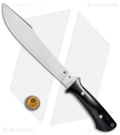 Spyderco Lum Darn Dao Flash Batch Fixed Blade Black G-10 (9.8" Satin) FB41GP -Spyderco Sales Spyderco Lum Darn Dao Flash Batch Black G 10 Satin FB41GP BHQ 71271 jr bottlecap