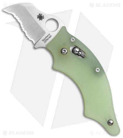 Spyderco M4 Exclusive Dodo Knife Natural G-10 (2" Satin Full Serr) C80GM4S 3 Spyderco M4 Exclusive Dodo Knife Natural G-10 (2" Satin Full Serr) C80GM4S