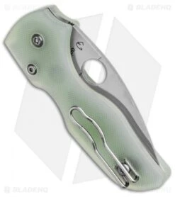 Spyderco M4 Lil' Native Compression Lock Knife Natural G-10 (2.4" Satin) -Spyderco Sales Spyderco M4 Lil Native Compression Lock Knife Natural G 10 2in 4cm Satin BHQ 137715 td side jr
