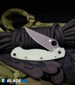 Spyderco M4 Military Knife Natural G-10 (4" Black) C36GM4PBK Exclusive -Spyderco Sales Spyderco M4 Military Knife Natural G 10 Black C36GM4PBK Exclusive BHQ 86311 kp tac vest rope web