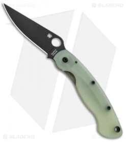 Spyderco M4 Military Knife Natural G-10 (4" Black) C36GM4PBK Exclusive