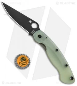 Spyderco M4 Military Knife Natural G-10 (4" Black) C36GM4PBK Exclusive -Spyderco Sales Spyderco M4 Military Natural G 10 Black C36GM4PBK BHQ 86311 jr bottlecap 2