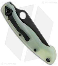 Spyderco M4 Military Knife Natural G-10 (4" Black) C36GM4PBK Exclusive -Spyderco Sales Spyderco M4 Military Natural G 10 Black C36GM4PBK BHQ 86311 jr side 2