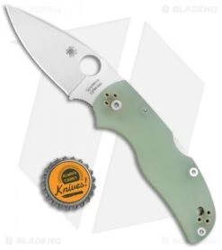Spyderco M4 Native 5 Lockback Knife Natural G-10 (3" Satin) C41GM4P5 Exclusive -Spyderco Sales Spyderco M4 Native 5 LB Natural G 10 C41GM4P5 BHQ 71822 jr bottlecap