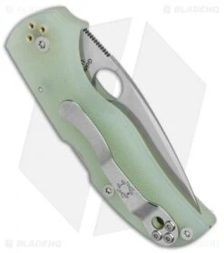 Spyderco M4 Native 5 Lockback Knife Natural G-10 (3" Satin) C41GM4P5 Exclusive -Spyderco Sales Spyderco M4 Native 5 LB Natural G 10 C41GM4P5 BHQ 71822 jr side