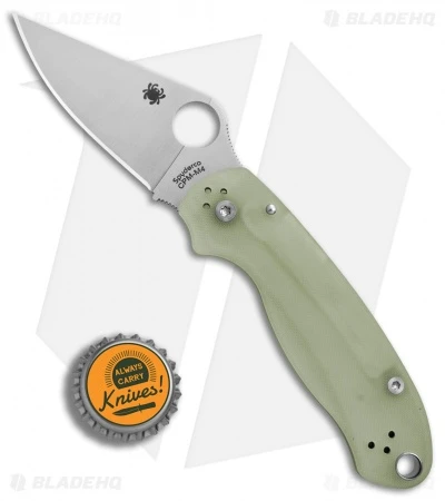 Spyderco M4 Para 3 Knife Natural G-10 (3" Satin) C223GM4P Exclusive 6 Spyderco M4 Para 3 Knife Natural G-10 (3" Satin) C223GM4P Exclusive - Image 4