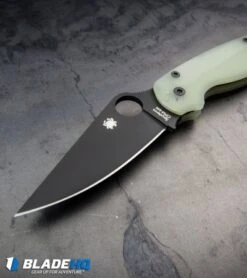 Spyderco M4 Paramilitary 2 Knife Natural G-10 (3.4" Black) C81GM4BKP2 Exclusive -Spyderco Sales Spyderco M4 Paramilitary 2 Knife Natural G 10 C81GM4BKP2 Exclusive BHQ71568 kp steel web 1