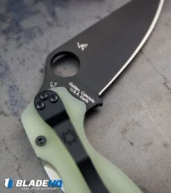 Spyderco M4 Paramilitary 2 Knife Natural G-10 (3.4" Black) C81GM4BKP2 Exclusive -Spyderco Sales Spyderco M4 Paramilitary 2 Knife Natural G 10 C81GM4BKP2 Exclusive BHQ71568 kp steel web 2