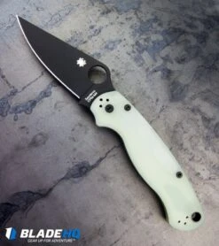Spyderco M4 Paramilitary 2 Knife Natural G-10 (3.4" Black) C81GM4BKP2 Exclusive -Spyderco Sales Spyderco M4 Paramilitary 2 Knife Natural G 10 C81GM4BKP2 Exclusive BHQ71568 kp steel web 5