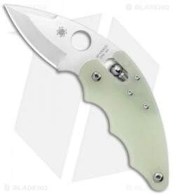 Spyderco Exclusive M4 Poliwog Ball Lock Knife Natural G-10 (2.3" Satin)