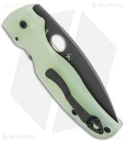 Spyderco M4 Shaman Compression Lock Knife Natural G-10 (3.6" Black) C229GM4PBK -Spyderco Sales Spyderco M4 Shaman Compression Natural G 10 Black C229GM4PBK BHQ 94947 jr side