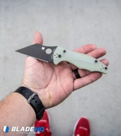 Spyderco M4 Yojimbo 2 Knife Natural G-10 (3.125" Black) C85GM4PBK2 -Spyderco Sales Spyderco M4 Yojimbo 2 Knife Natural G 10 Black C85GM4PBK2 BHQ 91388 kp in hand web