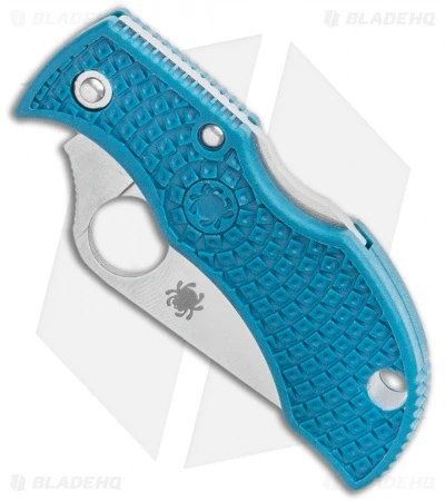 Spyderco ManBug Lightweight Blue FRN Pocket Knife (1.95" Satin K390) MFPK390 4 Spyderco ManBug Lightweight Blue FRN Pocket Knife (1.95" Satin K390) MFPK390 - Image 2