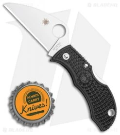 Spyderco ManBug Wharncliffe Lightweight Black FRN Knife (1.95" Satin) MBKWP 9 Spyderco ManBug Wharncliffe Lightweight Black FRN Knife (1.95" Satin) MBKWP -Spyderco Sales Spyderco ManBug Wharncliffe Lightweight Black FRN Knife 1.95 Satin MBKWP BHQ 116284 LS Bottlecap
