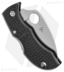 Spyderco ManBug Wharncliffe Lightweight Black FRN Knife (1.95" Satin) MBKWP 8 Spyderco ManBug Wharncliffe Lightweight Black FRN Knife (1.95" Satin) MBKWP -Spyderco Sales Spyderco ManBug Wharncliffe Lightweight Black FRN Knife 1.95 Satin MBKWP BHQ 116284 LS Side