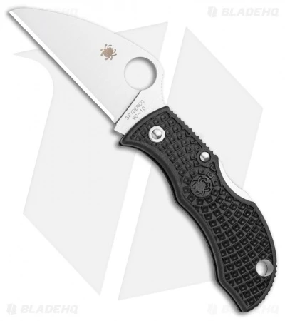 Spyderco ManBug Wharncliffe Lightweight Black FRN Knife (1.95" Satin) MBKWP 3 Spyderco ManBug Wharncliffe Lightweight Black FRN Knife (1.95" Satin) MBKWP