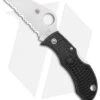 Spyderco ManBug Wharncliffe Lockback Knife Black FRN (1.9" Serr Satin) MBKWS 1 Spyderco ManBug Wharncliffe Lockback Knife Black FRN (1.9" Serr Satin) MBKWS -Spyderco Sales Spyderco ManBug Wharncliffe Lightweight Black FRN Satin Serr MBKWS BHQ 125868 jr