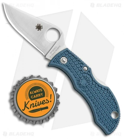 Spyderco Manbug Sprint Run Lockback Knife Blue FRN (1.95" Satin V-Toku2) MBBLPE 6 Spyderco Manbug Sprint Run Lockback Knife Blue FRN (1.95" Satin V-Toku2) MBBLPE - Image 4