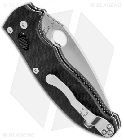 Spyderco Manix 2 Knife Black G-10 83mm (3.375" Matte Satin) C101GP2 5 Spyderco Manix 2 Knife Black G-10 83mm (3.375" Matte Satin) C101GP2 - Image 3