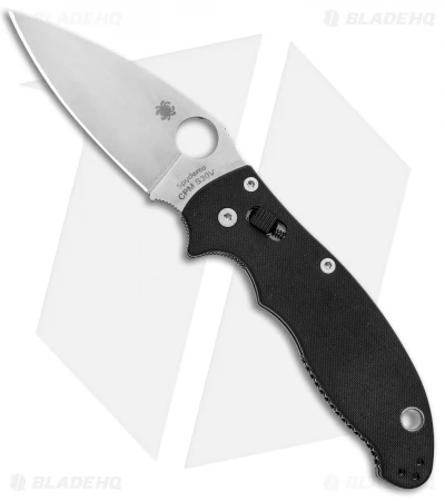 Spyderco Manix 2 Knife Black G-10 83mm (3.375" Matte Satin) C101GP2 3 Spyderco Manix 2 Knife Black G-10 83mm (3.375" Matte Satin) C101GP2