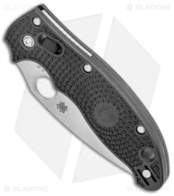 Spyderco Manix 2 Knife Black 86mm (3.37" Satin CTS-BD1N) C101PBK2 -Spyderco Sales Spyderco Manix 2 Black Satin BD1 C101PBK2 BHQ 14688 jr spine