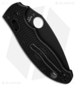 Spyderco Manix 2 Lightweight Knife Black FRCP (3.37" Black CTS-BD1N) C101PBBK2 -Spyderco Sales Spyderco Manix 2 Lightweight KNife Black FRCP 3in Black BHQ 30199 td side