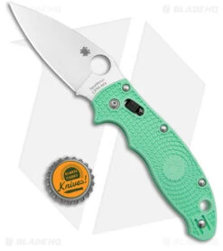 Spyderco Manix 2 M4 Lightweight Knife Mint Green (3.37" Satin) C101PJGR2 -Spyderco Sales Spyderco Manix 2 M4 Lightweight Knife Mint Green Satin C101PJGR2 BHQ 180238 kc bottle cap