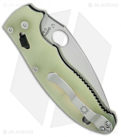 Spyderco Manix 2 M4 Natural G-10 Knife (3.375" Satin) C101GM4P2 Exclusive 4 Spyderco Manix 2 M4 Natural G-10 Knife (3.375" Satin) C101GM4P2 Exclusive - Image 2