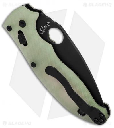 Spyderco Manix 2 M4 Natural G-10 Knife (3.375" Black) C101GM4PBK2 Exclusive 4 Spyderco Manix 2 M4 Natural G-10 Knife (3.375" Black) C101GM4PBK2 Exclusive - Image 2