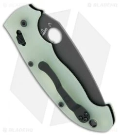 Spyderco Manix 2 XL M4 Natural G-10 Knife (3.88" Black) C95GM4PBK2 Exclusive -Spyderco Sales Spyderco Manix 2 XL M4 Natural G 10 Black C95GM4PBK2 BHQ 98795 jr side