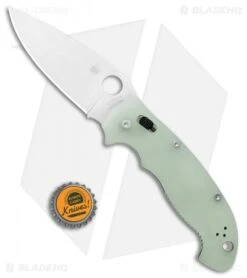 Spyderco Manix 2 XL M4 Natural G-10 Knife (3.88" Satin) C95GM4P2 Exclusive -Spyderco Sales Spyderco Manix 2 XL M4 Natural G 10 Satin C95GM4P2 BHQ 98794 jr bottlecap