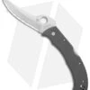 Spyderco Masaad Ayoob Lockback Knife Gray G-10 (3.6" Satin CRU-WEAR Serr) -Spyderco Sales Spyderco Masaad Ayoob LB Gray G 10 Satin Serr BHQ 145695 jr