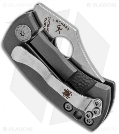 Spyderco McBee Frame Lock Knife Titanium (1.5" Stonewash) C236TIP McNees 5 Spyderco McBee Frame Lock Knife Titanium (1.5" Stonewash) C236TIP McNees - Image 3