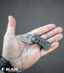 Spyderco McBee Frame Lock Knife Titanium (1.5" Stonewash) C236TIP McNees 11 Spyderco McBee Frame Lock Knife Titanium (1.5" Stonewash) C236TIP McNees -Spyderco Sales Spyderco McBee Frame Lock Knife Titanium Stonewash C236TIP McNees BHQ 82801 kp in hand web