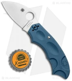 Spyderco Meerkat Sprint Run Knife Blue FRN (2" Satin V-Toku2) C64PBLE -Spyderco Sales Spyderco Meerkat Sprint Run Blue FRN Satin C64PBLE BHQ 93648 jr bottlecap