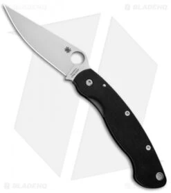 Spyderco Military Knife Black G-10 (4" Satin S30V) C36GPE