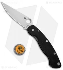 Spyderco Military Knife Black G-10 (4" Satin S30V) C36GPE -Spyderco Sales Spyderco Military Black G 10 Satin C36GPE BHQ 7160 jr bottlecap