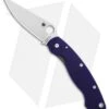 Spyderco Military Knife Dark Blue G-10 (4" Satin CPM-S110V) C36GPDBL
