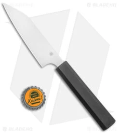 Spyderco Murray Carter Minarai 4.5" Petty Paring Kitchen Knife Black K15PBK -Spyderco Sales Spyderco Murray CArter Minarai 4.5in Petty Paring Kitchen Knife Black Satin BHQ 139725 jr bottlecap