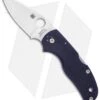 Spyderco Native 5 Knife Dark Blue G-10 (3" Satin CPM-S110V) C41GPDBL5 -Spyderco Sales Spyderco Native 5 Dark Blue G 10 Satin C41GPDBL5 BHQ 33044 jr
