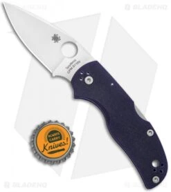 Spyderco Native 5 Knife Dark Blue G-10 (3" Satin CPM-S110V) C41GPDBL5 -Spyderco Sales Spyderco Native 5 Dark Blue G 10 Satin C41GPDBL5 BHQ 33044 jr bottlecap