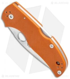 Spyderco Native 5 Lockback Knife Orange G-10 (3" Satin REX 45) Sprint C41GPBORE -Spyderco Sales Spyderco Native 5 LB Orange G 10 Satin C41GPBORE5 BHQ 106197 jr spine